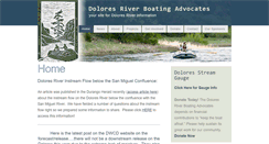 Desktop Screenshot of doloresriverboating.org