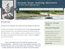 Tablet Screenshot of doloresriverboating.org